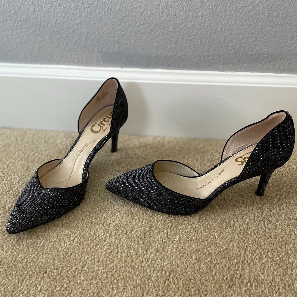 Silver Sparkle Circus by Sam Edelman Stiletto Pointed Toe Heel (Brand New!)
